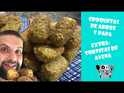 PREPARO CROQUETAS VEGANAS DE ARROZ Y PAPA | Super fáciles y deliciosas