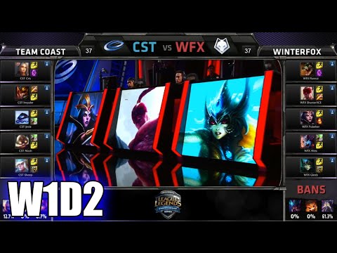 Coast vs Winterfox | S5 NA LCS Spring 2015 Week 1 Day 2 | CST vs WFX W1D2G2 VOD 60FPS