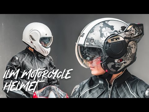 ILM B707 Modular 3/4 Open Face Motorcycle Helmet | ilmracing