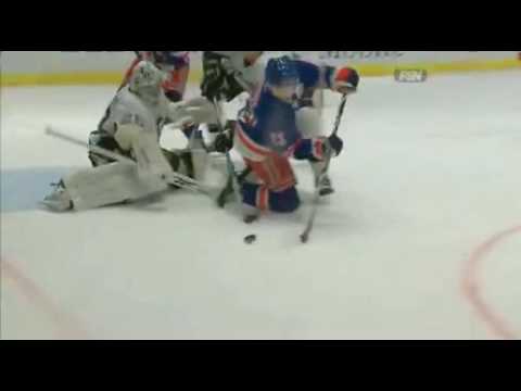 Chris Drury Beautiful Goal On Knees Against Pittsburgh (March 4 2010)