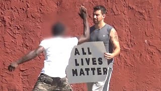 Black Lives Matter vs All Lives Matter Supporters (Social Experiment)