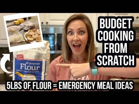 BUDGET COOKING FROM SCRATCH// 5LBS OF FLOUR MADE ALL THIS!