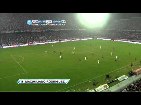 Gol de Rodríguez. Newell's 4 - Unión 0. Fecha 17. Torneo Final 2013. Fútbol Para Todos