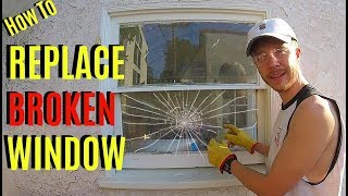How To Replace Broken Window Pane Glass -Jonny DIY