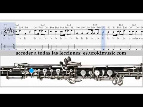 Como Tocar el Oboe Shakira - La la la - Notas musicales, Tablatura tutorial