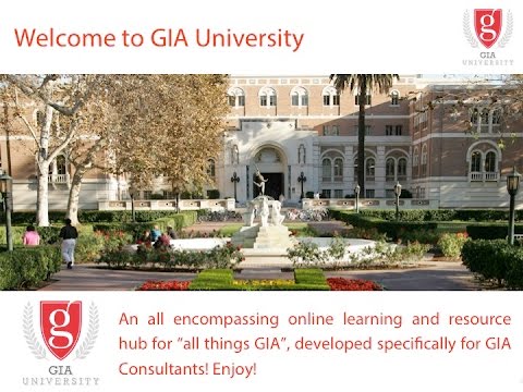 How to use GIA University