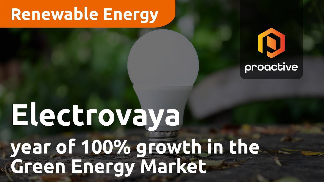 Electrovaya looks back on a year of 100% growth in the Green Energy Market