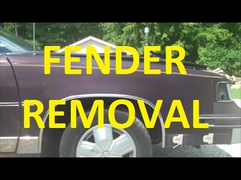 How To Remove the Fender on your Gbody