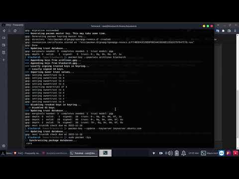 BlackArch Linux Keyring Error while updating the system, How to Solve.