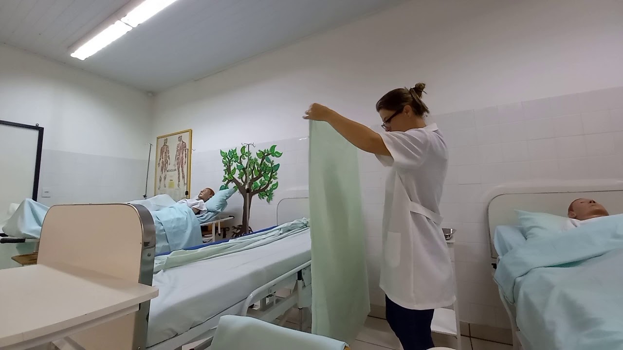 Técnica de arrumação de leito ( Cama fechada, aberta e operado)