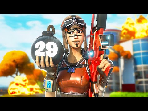 INSANE 29 Kill Solo Squad Low HP Clutch (Record) Season 4 Fortnite
