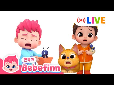 🔴LIVE｜베베핀과 민지와 함께 듣는 겨울 인기 동요｜자동차, ABC, 생활습관｜베베핀의 새친구 민지를 만나요 | 인기 동요 메들리｜베베핀 Bebefinn - 키즈 인기 동요