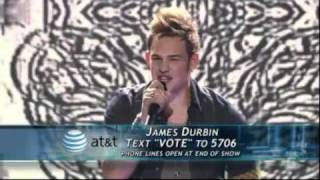 James Durbin - American Idol 2011 Top 12 Guys perform