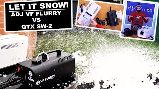 Let it snow this Xmas! QTX SW2 x ADJ VF Flurry snow machine comparison! #TheRatcave