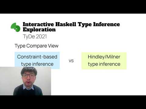 TyDe 2021 - Interactive Haskell Type Inference Exploration (Extended Abstract)