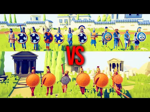 ATHENS ARMY vs SPARTANS | TABS - Totally Accurate Battle Simulator