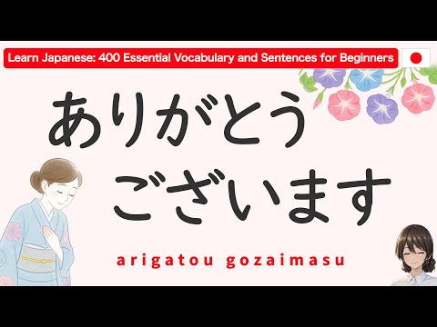 Learn Japanese: 400 Essential Vocabulary and Sentences for Beginners