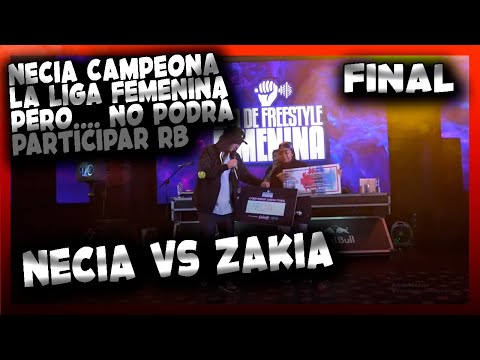 NECIA CAMPEONA DE CUPO RED BULL EN LA LIGA FEMENINA, PERO F NO PUEDE PARTIICPAR: - NECIA VS ZAKIA