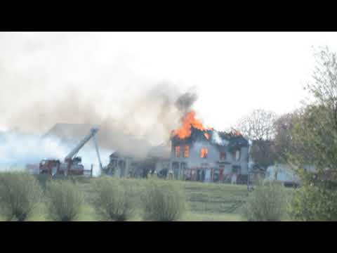 Brand in 't Kanon in de hoven bij Zutphen