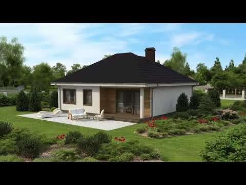 Z64 +  - Gotowy projekt domu parterowego w tradycyjnym stylu do 100 m2