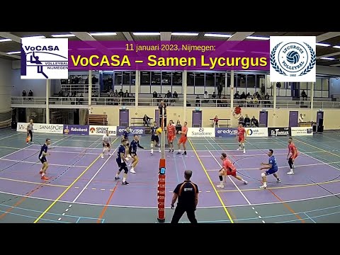 2023-01-11 VoCASA H1  - Samen Lycurgus (samenvatting, 10 min) Eredivisie Heren Volleybal