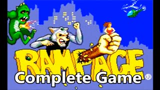 Rampage Full Playthrough Sega Master System SMS - The No Swear Gamer