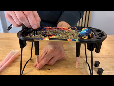 Effortless Rolling Setup: Metal Tray & Cone Loader for King Size & 1 1/4 Cones!