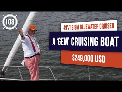 $249,000 USD - GO-ANYWHERE bluewater cruising sailboat for sale -- LIBERTY 49 EP108 #sailboattour