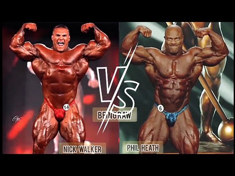 Phil Heath VS Nick Walker Comparison at 2022 Mr. Olympia #hadichoopan #bigramy #cbum