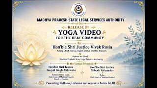 E- LAUNCH of YOGA VIDEO FOR THE DEAF COMMUNITY