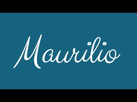 Learn how to Sign the Name Maurilio Stylishly in Cursive Writing
