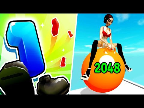 Number Run 3D vs Yoga Ball Run - Max Level Gameplay (Part 1)