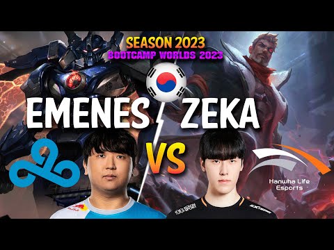 C9 EMENES vs HLE Zeka - EMENES AATROX vs Zeka JAYCE Top - Patch 13.19 KR Ranked