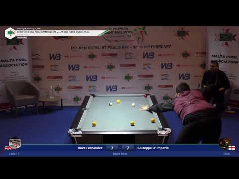 Mens Singles Final -  Dave Fernandez vs Giuseppe D' Imperio