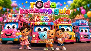Download lagu Roda Truk Kembang Gula Berputar Putar 🍭🚛 | Lagu Anak Balita Indonesia mp3
