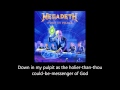 Megadeth - Holy Wars The Punishment Due (Lyrics) - bhaimovich123 Megadeth - Holy Wars The Punishment Due (Lyrics)