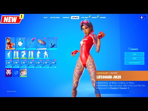 I added Summer BEACH LIFEGUARD JULES in Fortnite シ