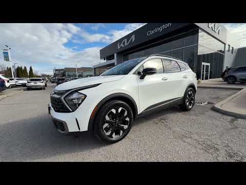 2024 Kia Sportage in White for sale at Clarington Kia in Bowmanville, ON