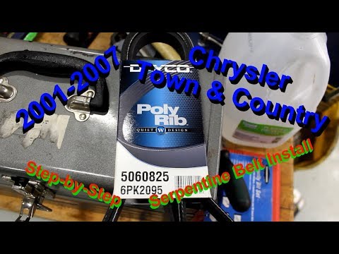 2001-2007 Chrysler Town & Country Serpentine Belt step by step install