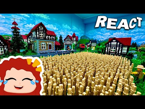 React: Getreidefeld gerät völlig außer Kontrolle... - Bau einer Lego Stadt Teil 303.