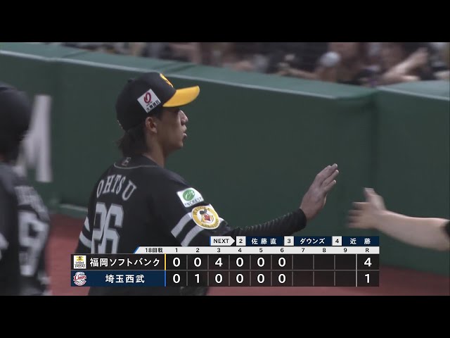 【6回裏】自身今季初白星でチームは6連勝!! ホークス・大津亮介 6回5安打無失点の好投!! 2025年7月21日 埼玉西武ライオンズ 対 福岡ソフトバンクホークス