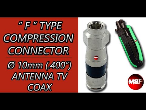 Fm rg11 compression connector