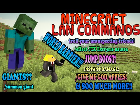 Minecraft Multiplayer LAN Server Commands Tips & Tricks!!!