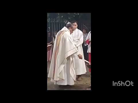 La resurreccion. Bendicion del fuego.Sabado Santo.Puebloviejo,Los Rios,Ecuador