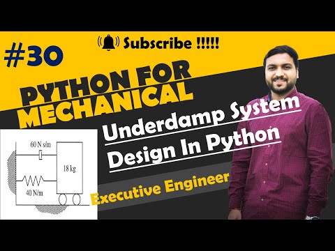Vibration In Python Python For Mechanical Engineer Python Basic Tutorial
