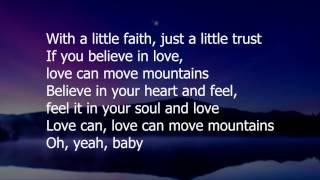 Love Can Move Mountains by Celine Dion (lyrics)