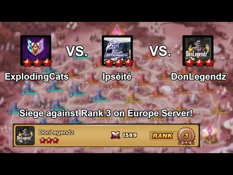 G3 Siege | ExplodingCats vs. Ipséité vs. DonLegendz | Summoners War