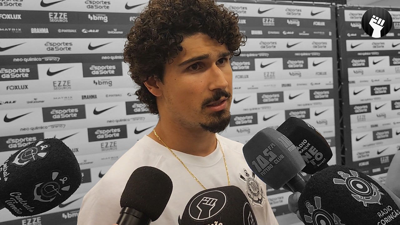 ANDRÉ RAMALHO REVELA SENSAÇÃO AO MARCAR PRIMEIRO GOL PELO CORINTHIANS