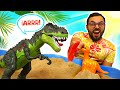 ¡El dinosaurio está a punto de atacar! Video de dinosaurios de juguete para niños en español