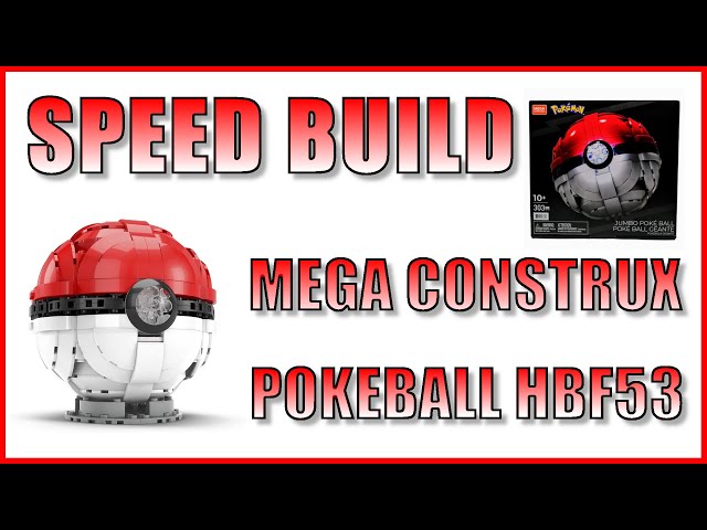 Vídeo relacionado con Mega Construx Pokémon Pokeball gigante Figura de bloques de construcción de juguete para niños y niñas +10 años (Mattel HBF53)